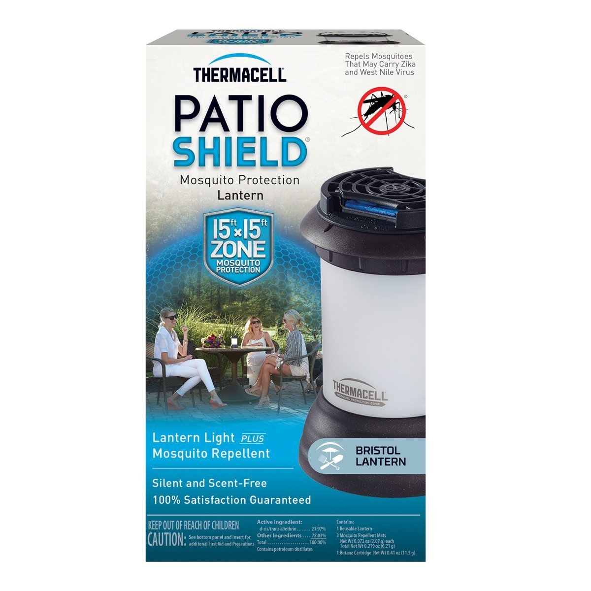 Bristol Mosquito Repellent Patio Shield Lantern